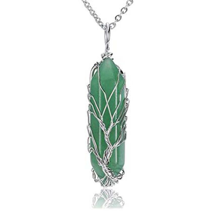 La Topaze™ – Pendentifs, Arbre de Vie en Cristal Naturel