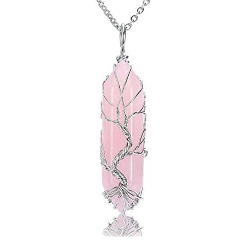 La Topaze™ – Pendentifs, Arbre de Vie en Cristal Naturel