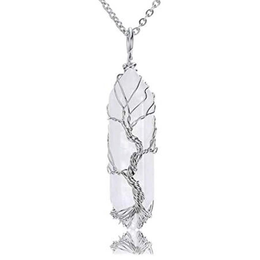 La Topaze™ – Pendentifs, Arbre de Vie en Cristal Naturel