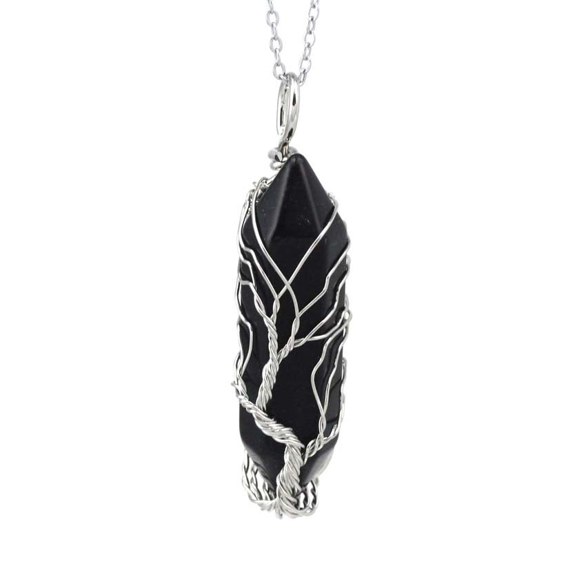 La Topaze™  – Pendentifs, Arbre de Vie en Cristal Naturel